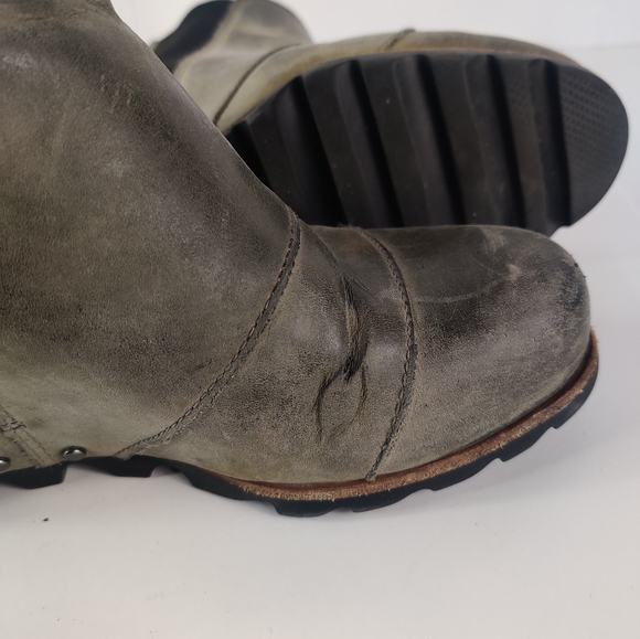 Sorel lea wedge joan of arctic wedge chelsea peat moss grey 7.5 - Picture 5 of 8